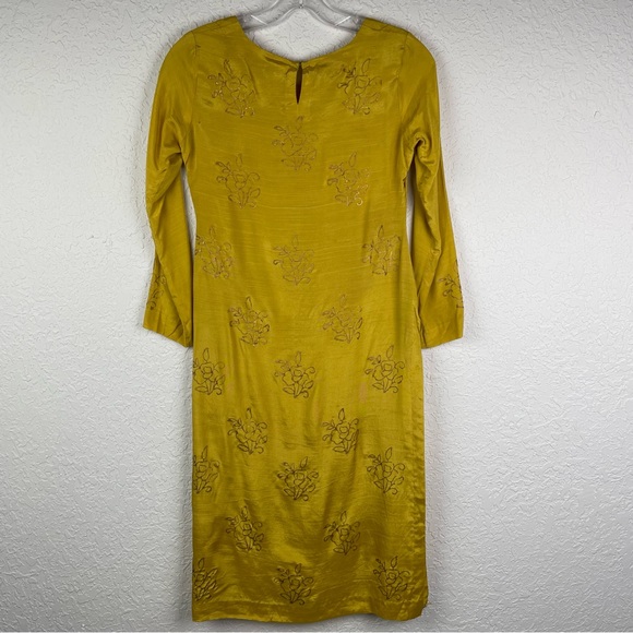 ZERNISH SOHAIL Indian Style Long Dress with Two High Slits each side Size Small - Picture 5 of 9